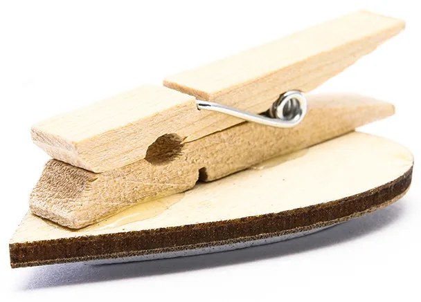 DECOLED Drevené ozdobné kolíky, anjel, hviezda, srdce, 6 ks/balenie.