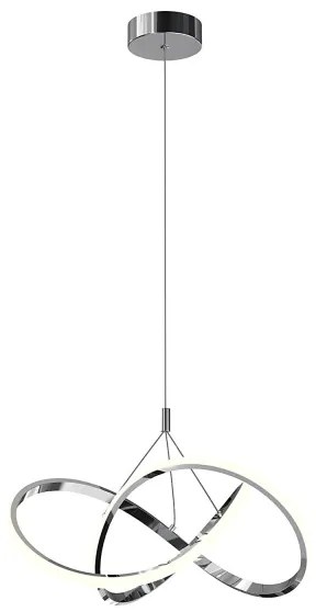 ONLI - LED Luster na lanku LOOP LED/40W/230V 4000K lesklý chróm