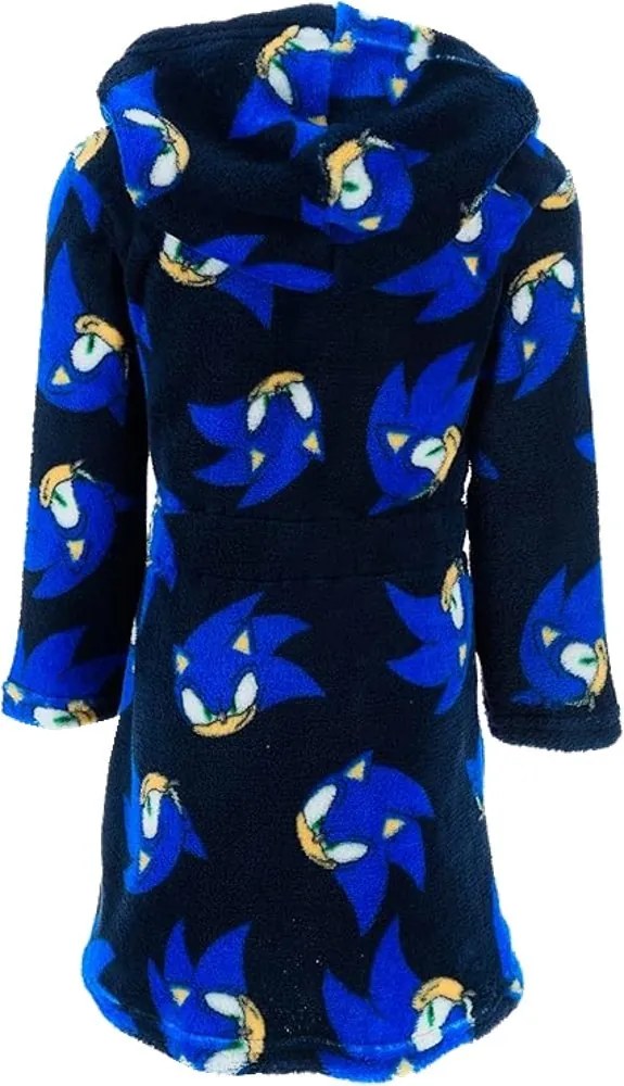 Chlapčenský župan s kapucňou Ježko Sonic, EU 104 Čierna