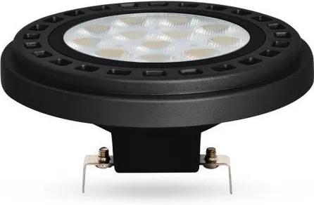 Brilum LED žiarovka AR111 G53/12W/12V 4000K čierna 30° B3072