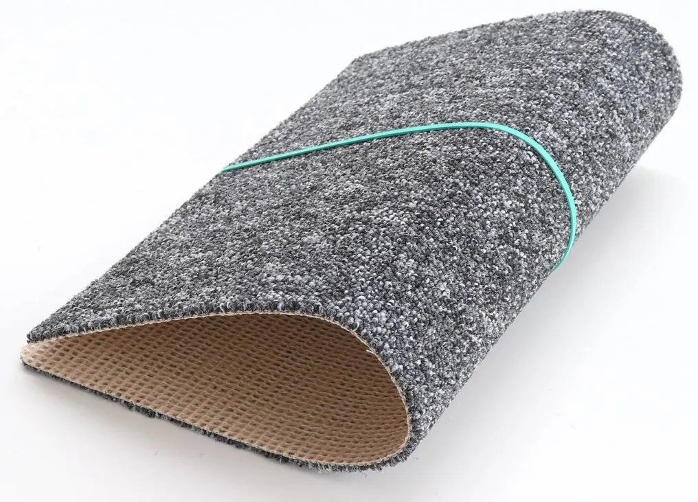 Condor Carpets, Koberec metráž Extreme 77, na mieru, šíře 5m, šedá, ab (mriežka), chodba / predsieň