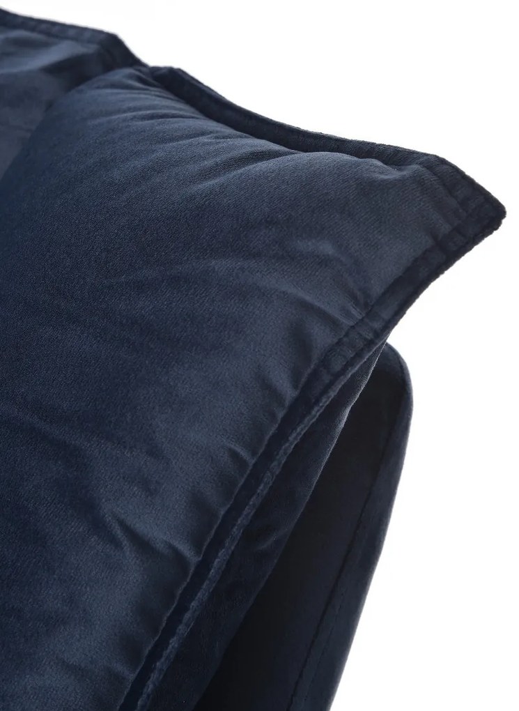 DUKA HOJDACIE KRESLO LIESLIE NAVY BLUE 90X102X85 CM MODRÁ, STRIEBORNÁ 30517