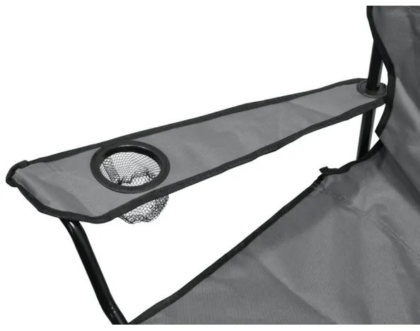 Skladacia kempingová stolička šedá