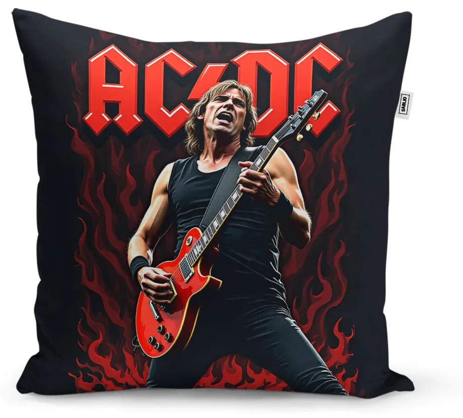 Sablio Vankúš ACDC Gitarista - 50x50 cm
