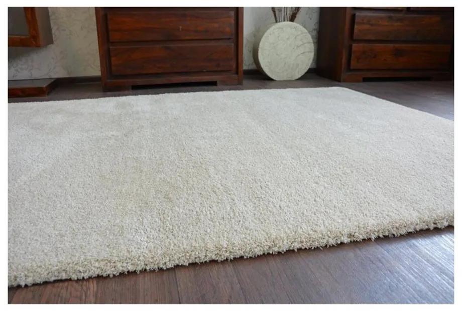 Luxusný kusový koberec Shaggy Azra krémový 180x270cm
