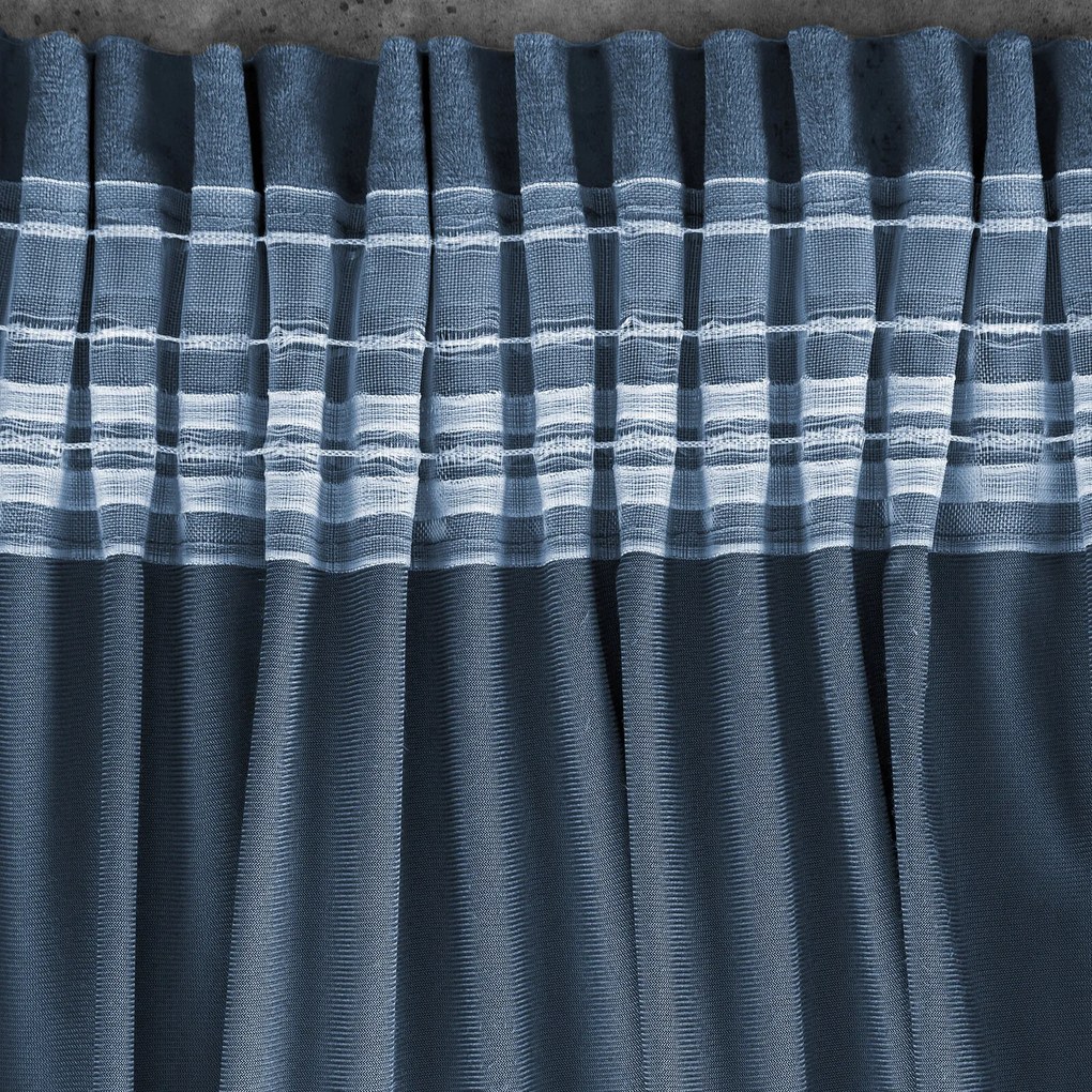 ZATEMŇOVACÍ ZÁVES NA PÁSKE ROSA 140X270 CM TMAVOMODRÁ