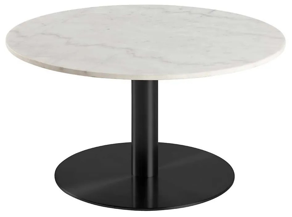 Odkladací stolík Corby biela 45 × 80 × 80 cm