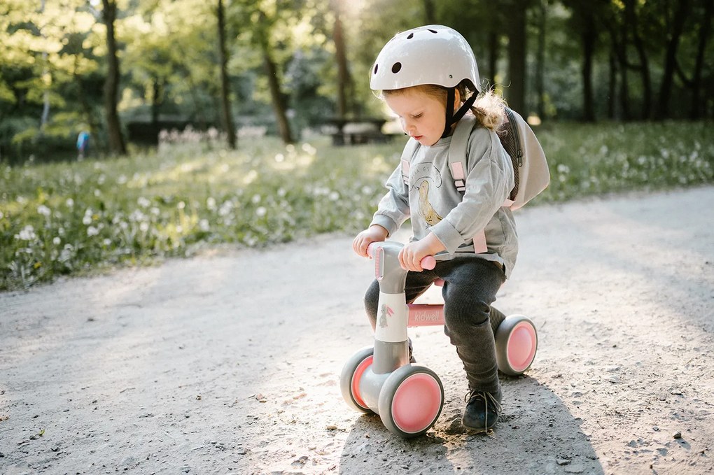 Mini balančný bicykel Kidwell PETITO Bunny – 2v1 vozítko, ľahký pre deti 12–36 m
