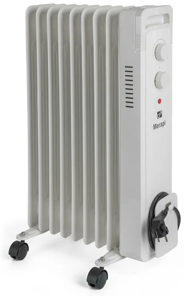 G21 Merapi olejový radiátor, 9 rebier, 2000 W,biely
