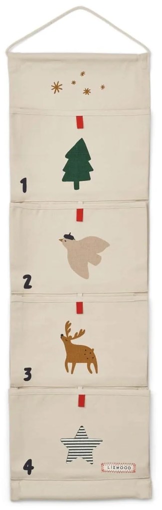 LIEWOOD Textilný adventný kalendár Holly Holiday / Sandy