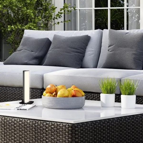 Briloner 7474-015 - LED nabíjacia vonkajšia stolná lampa LED/7W/5V/3000K čierna