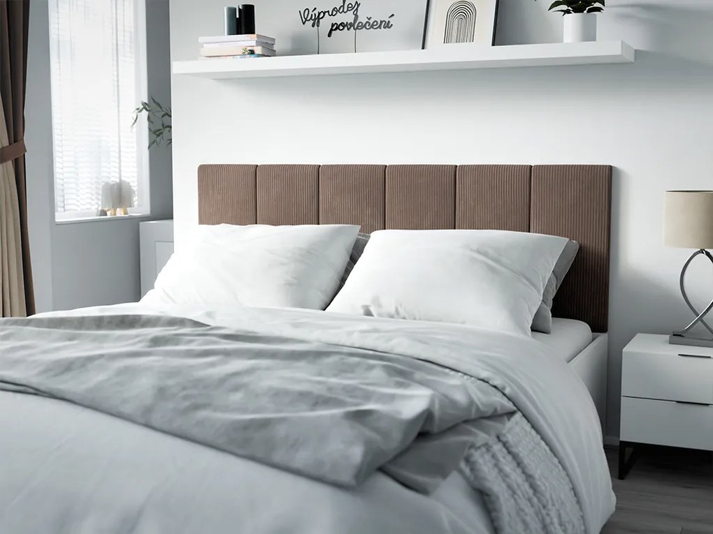 Čalúnený nástenný panel FRAME LINCOLN 30x60 cm Farba: Svetlosivá