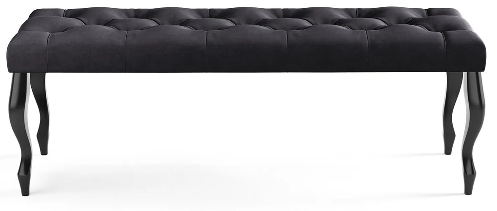 Lavica CHESTERFIELD 40x40 cm Čierna