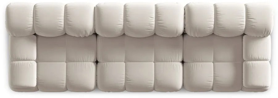 Béžová zamatová pohovka 282 cm Bellis – Micadoni