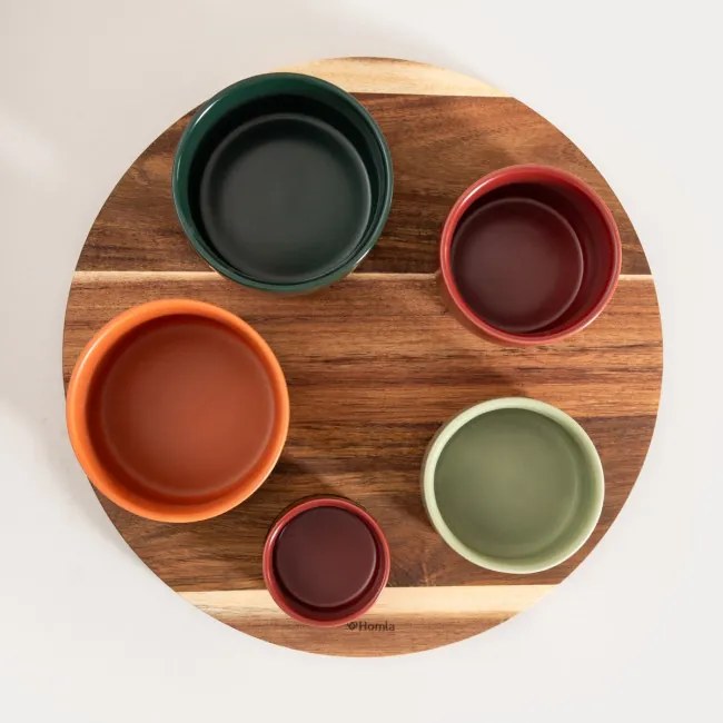 Sada servírovacích misiek YIFAN s podnosom 757341