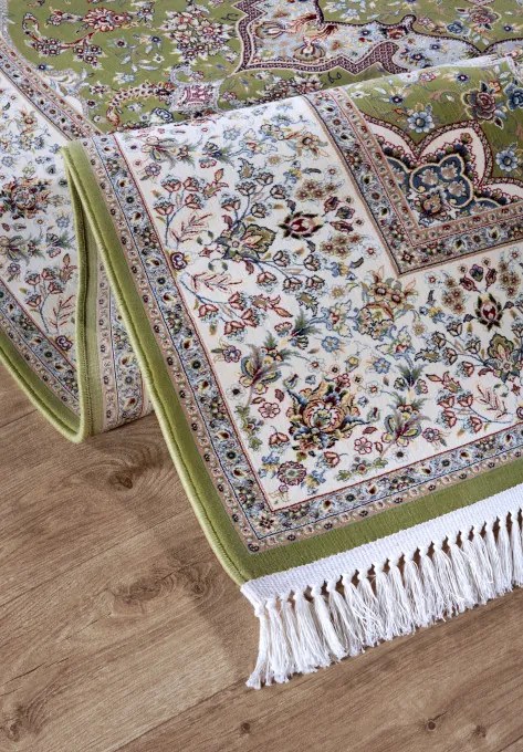 Koberec Villeroy & Boch Kollektion 1870 Etienne zelený / krémový