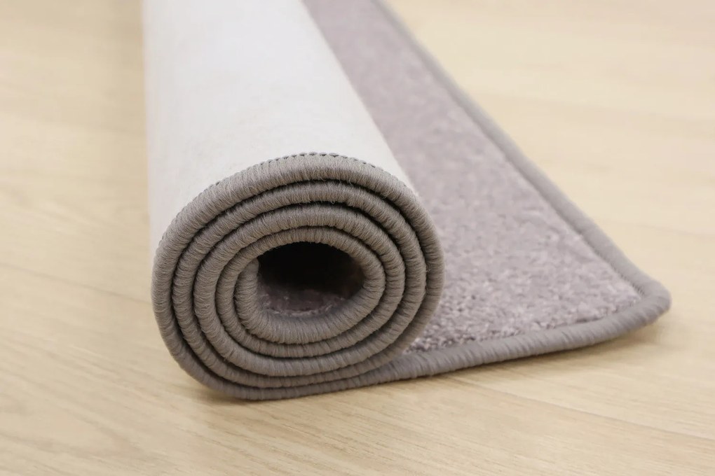Betap koberce Behúň na mieru Eton sivý 73 - šíre 60 cm s obšitím
