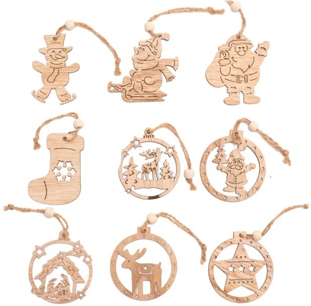 Závesné Vianočné dekorácie 300881 (9ks)