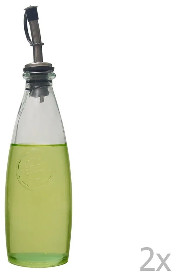 Súprava na olej a ocot z recyklovaného skla Ego Dekor Authentic, 300 ml