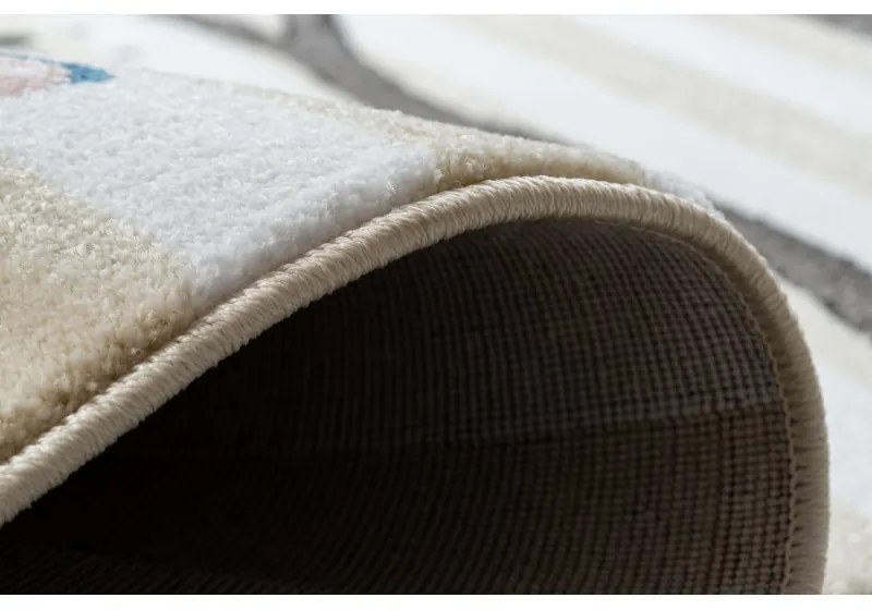 Detský kusový koberec Petit Birds cream, 120x170, šedá, detská izba, Dywany Łuszczów