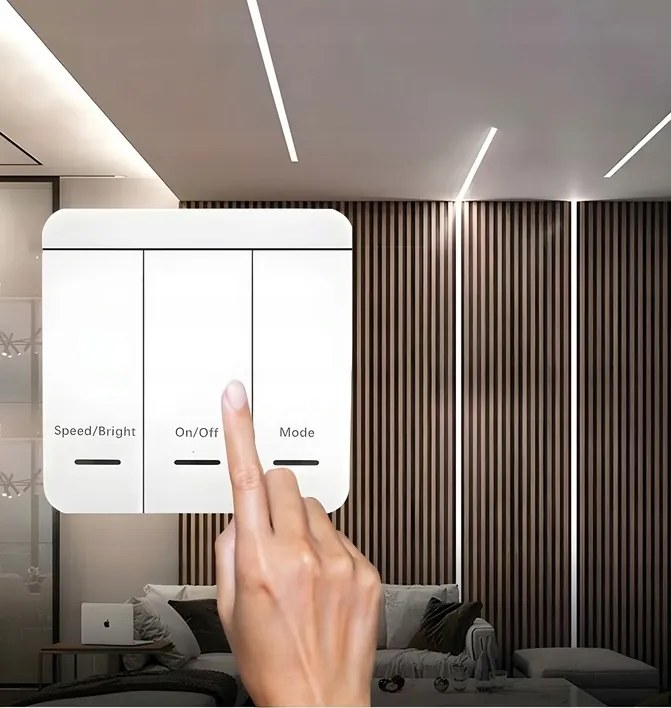 Sada digitálnych LED pásikov 5m COB 65W WS2811 24V regulátor napájania