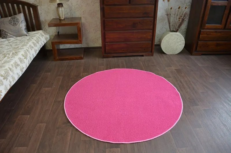 Koberec ETON ružový kruh - 133 cm kruh
