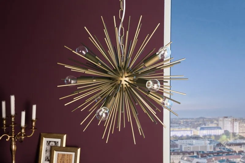 Závesná lampa Sunlight 50cm zlatá