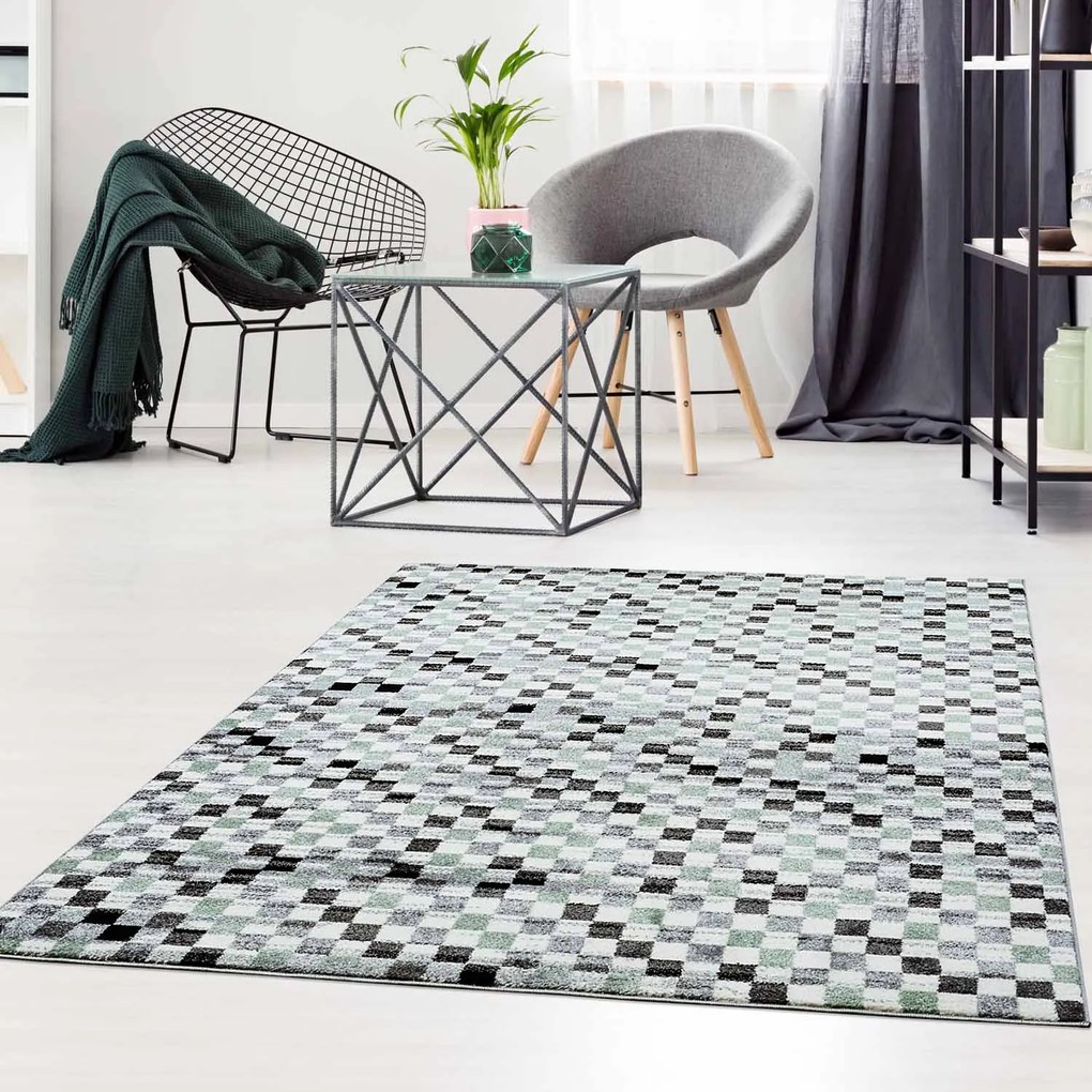 Dekorstudio Moderný koberec MODA SOFT sivo zelený 1141 Rozmer koberca: 120x160cm