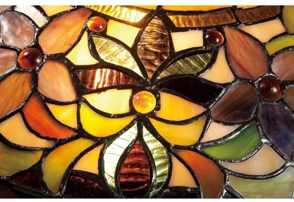 Elstead QZ-KAMI-F - Stropné svietidlo Tiffany KAMI 2xE27/60W/230V