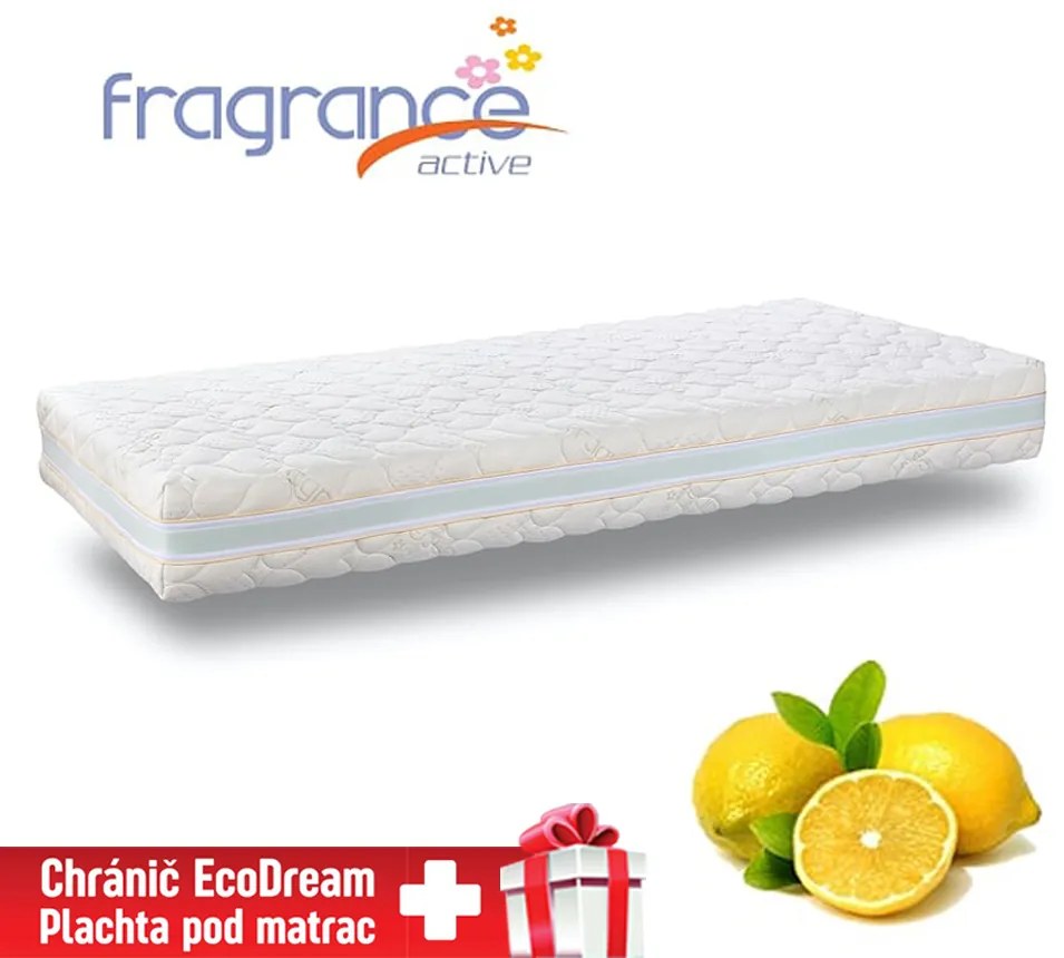 Matrac Fragrance Lemon z pamäťovej peny DreamBed - 95x195cm Tiahome