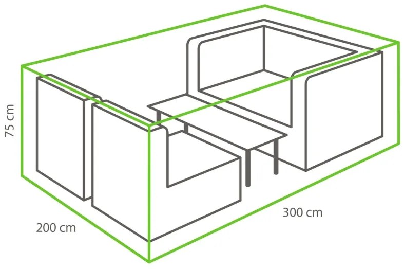 Ochranná plachta na sedaciu súpravu (300x200x75 cm)