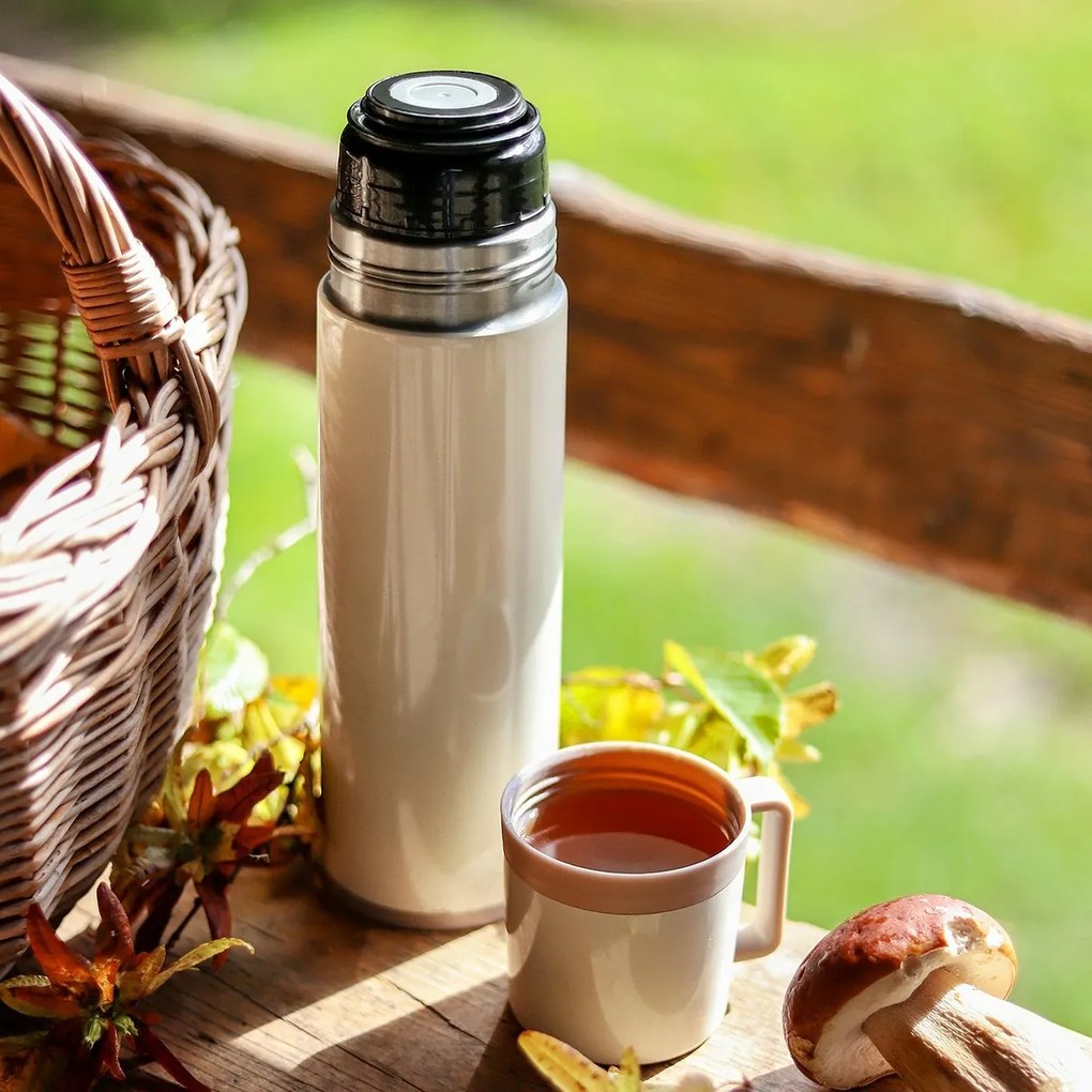 Tescoma Termoska s hrnčekom CONSTANT CREAM 1,0 l, nerez , 1 l