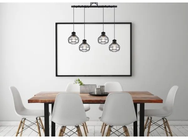 Globo 15388-4D - Luster na lanku CLASTRA 4xE27/60W/230V