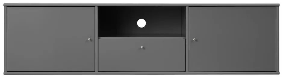 Antracitový TV stolík 161x42 cm Mistral – Hammel Furniture
