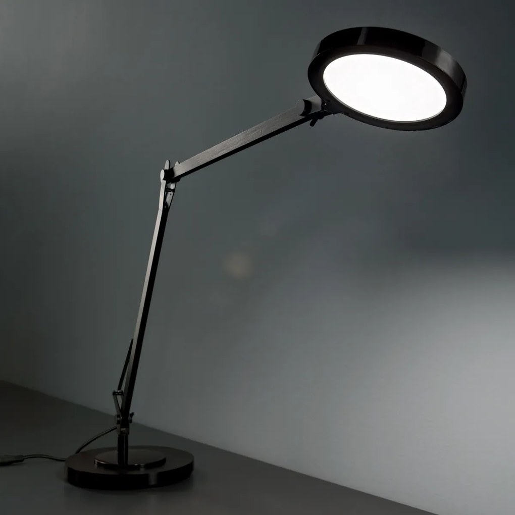 IDEAL LUX LED stolná lampa FUTURA, čierna