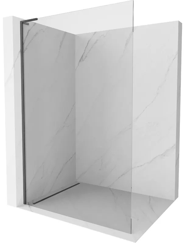 Mexen Kioto L, sprchová zástena Walk-In 60 x 200 cm, 8mm číre sklo, grafitový profil, 800-060-103-66-00