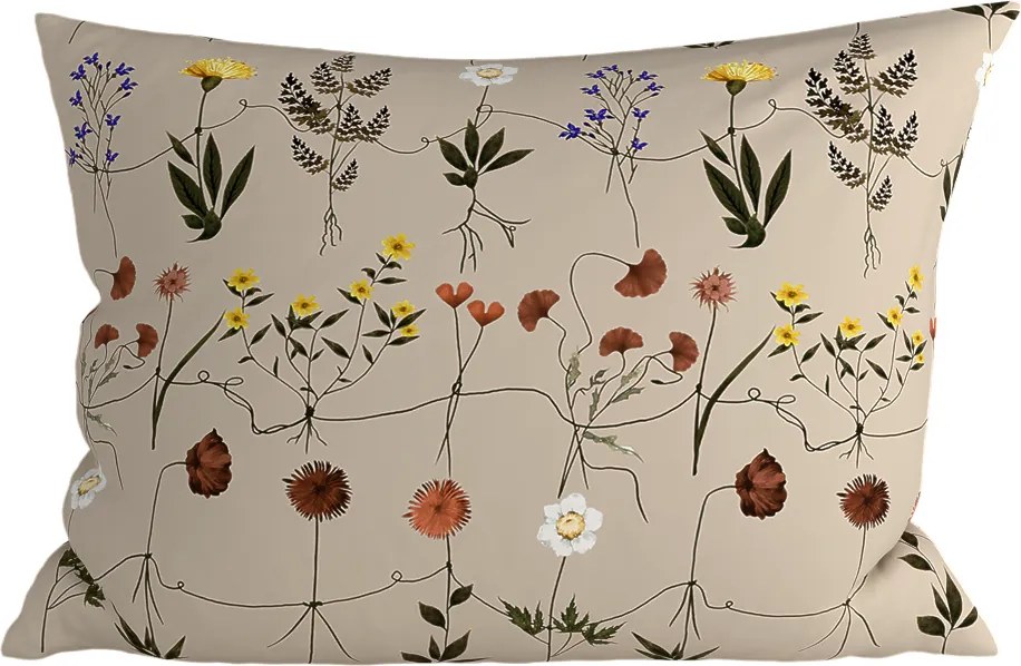 Polybavlnená obliečka na vankúš HERBAR POLY 70x90 cm, béžová