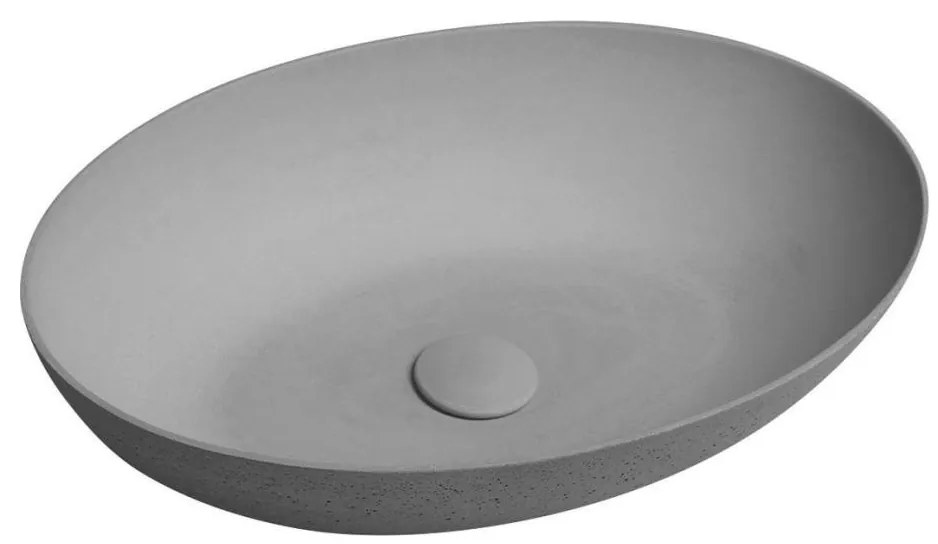 Sapho - Umývadlo na dosku FORMIGO 60x40 cm betón/šedé