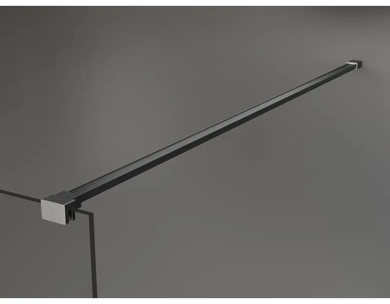 Mexen Kioto, sprchová zásteny typ Walk-In 170 x 200 cm, 8mm číre sklo, grafitový profil, 800-170-101-66-00