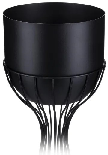 Kovový kvetináč LOFT 68x20 cm čierna