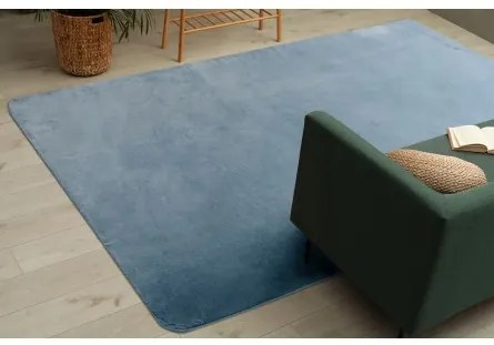 Sammer Kvalitný shaggy koberec v modrej farbe C322 80 x 150 cm