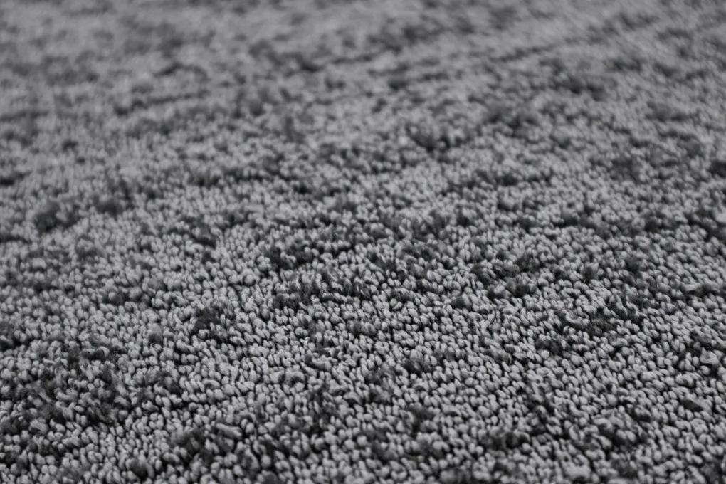 Associated Weavers koberce Metrážny koberec Miriade 97 antracit - Kruh s obšitím cm