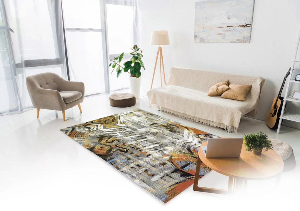 Oriental Weavers, Kusový koberec Zoya 508 X – na von aj na doma, 80x165, viacfarebná, chodba / predsieň