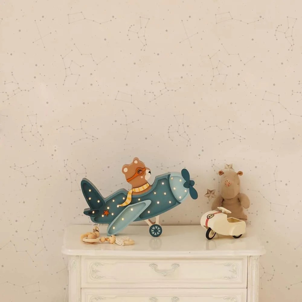 Tapeta hviezdna obloha sivá 280x50cm