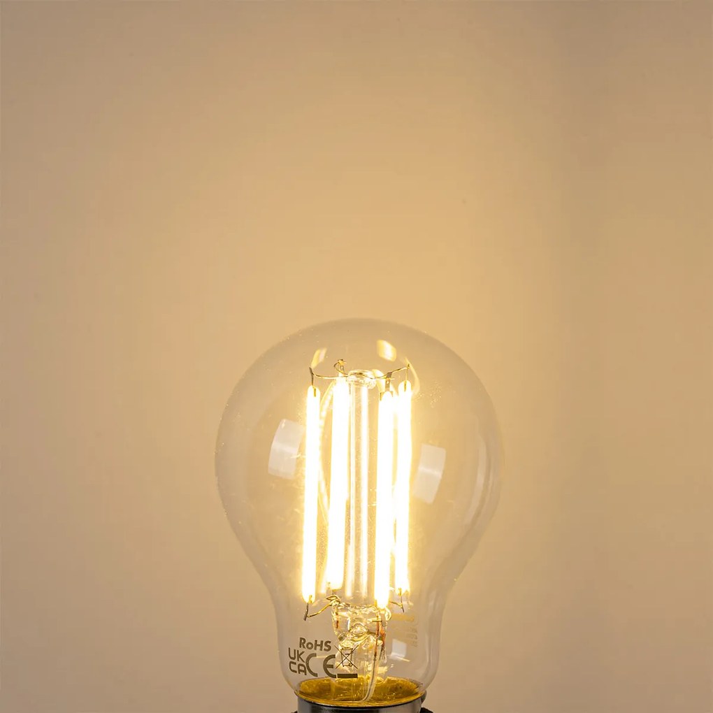 Sada 5 LED žiaroviek E27 A60 číra 2,2W 470 lm 2700K