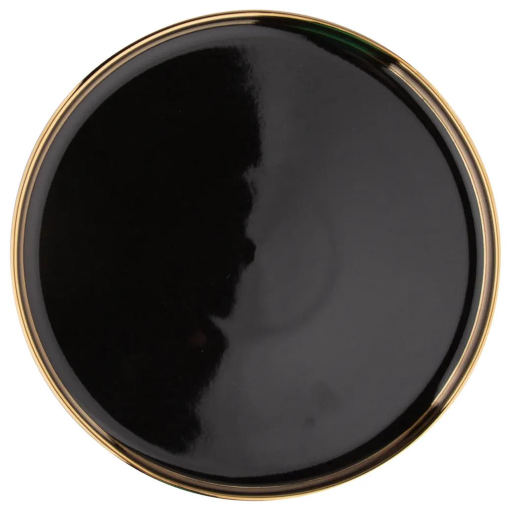 Altom Porcelánový tanier Palazzo 26 cm, čierna