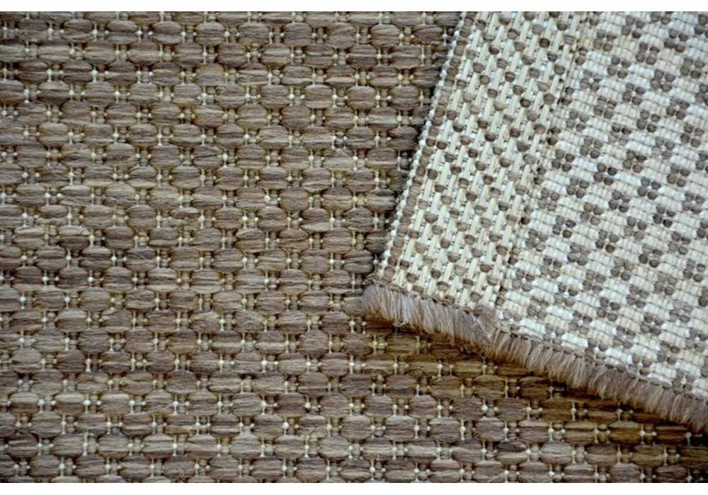 Kusový koberec Flat hnedý 120x170cm