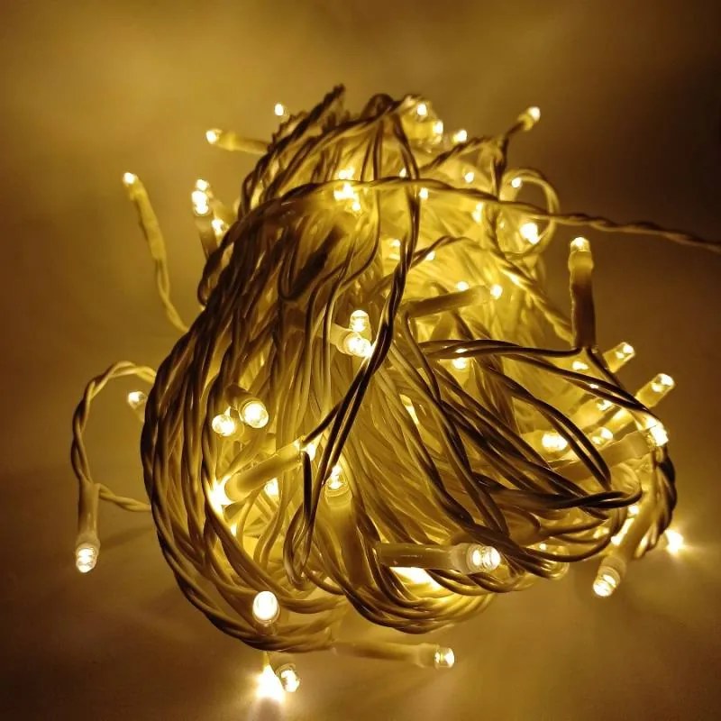 DECOLED Svetelná reťaz LED pre 3DA1W, 120 teplých bielych LED diód