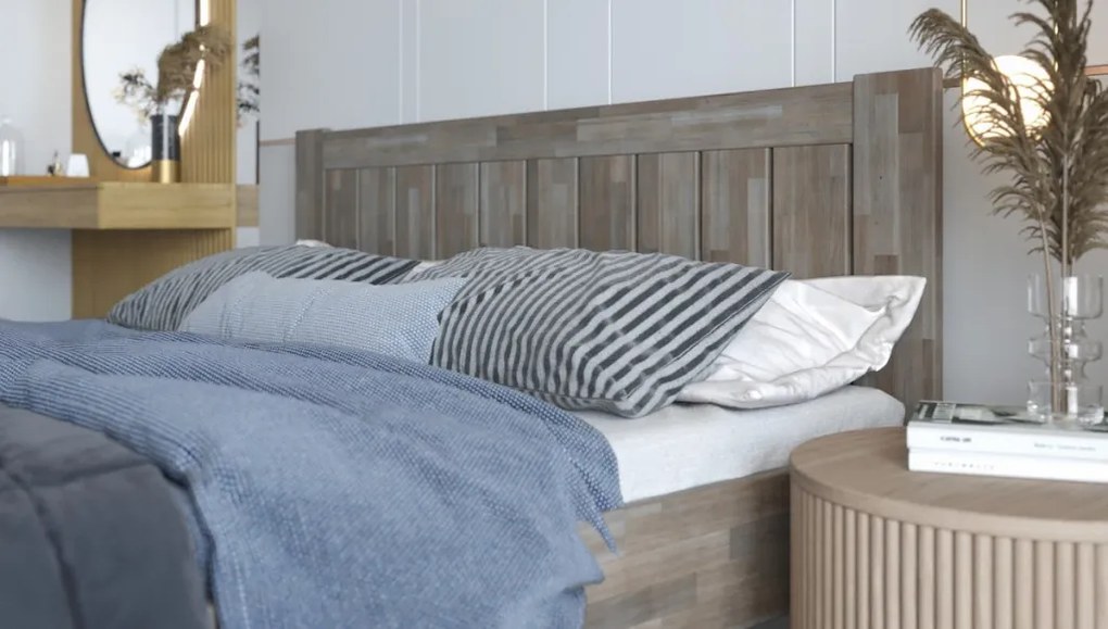 Posteľ Berta 180x200 cm, šedý buk