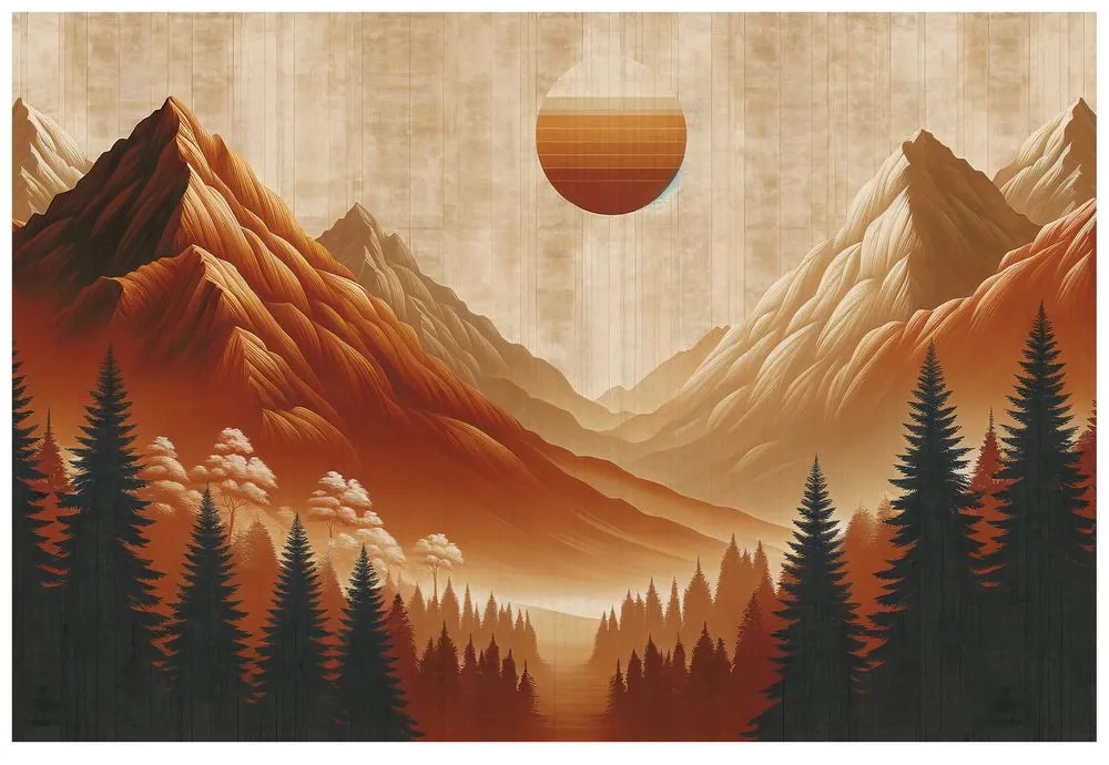 Tapeta hrejivá horská panoráma
